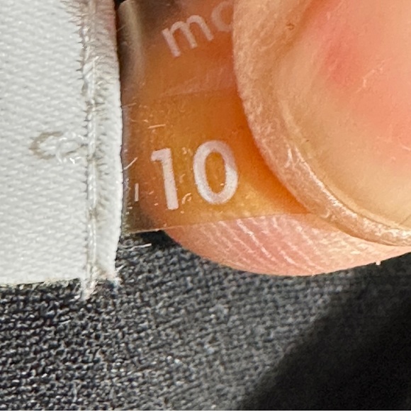 Calvin Klein dress, size 10, asymmetrical ruffle, lined, fitted, date night, LBD - Picture 7 of 14